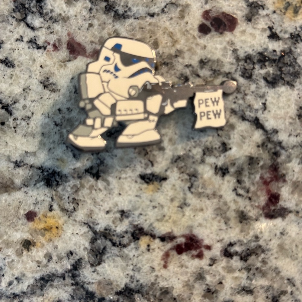 Stormtrooper Pew Pew Enamel Pin